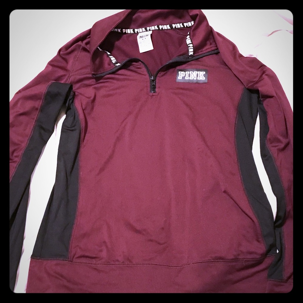 PINK quarter zip pullover